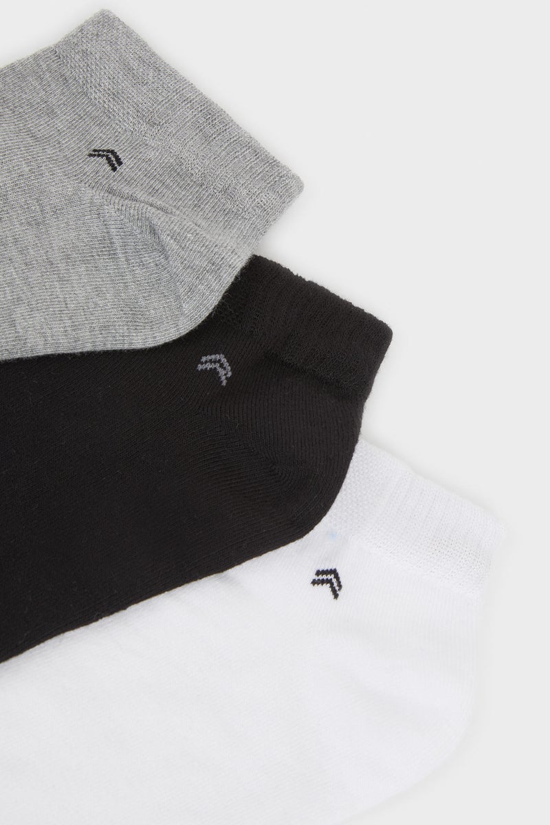 DeFacto Multicolour Man Man 3 Piece seamless bamboo Short Socks Casual - Image 5